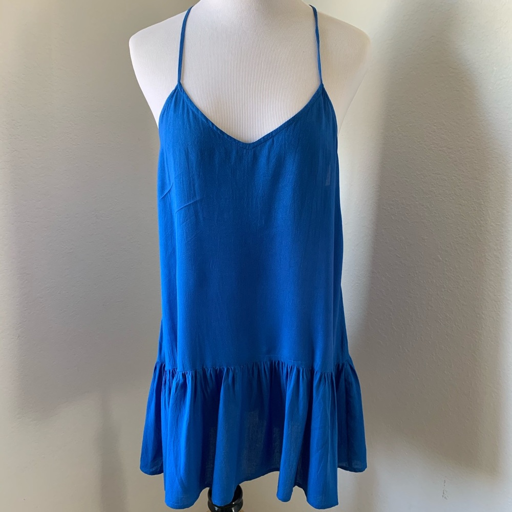 ACACIA SWIMWEAR St Tropez Dress Blue Size P